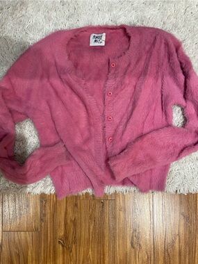 Princess Polly pink fuzzy sweater